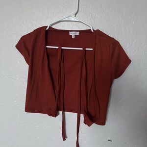 Orange crop top